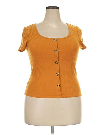 Pre-owned Mudd Short Sleeve T-shirt In Orange
