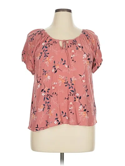 Pre-owned Mudd Short Sleeve T-shirt In Pink