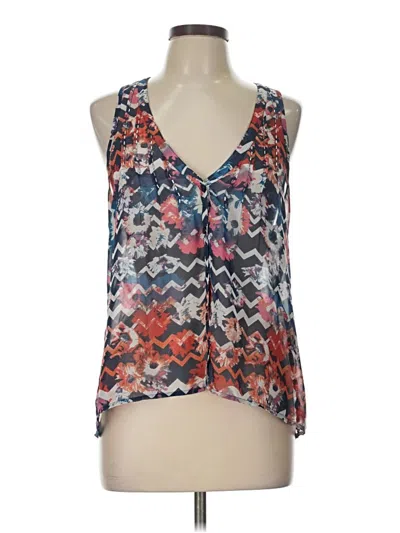 Pre-owned Mudd Sleeveless Blouse In Blue