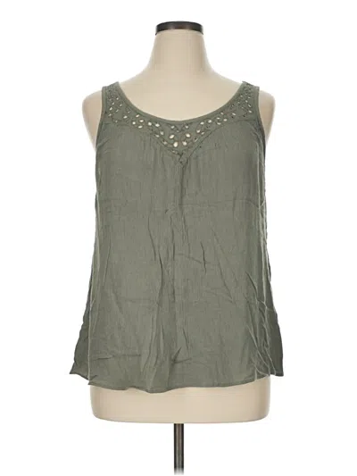 Pre-owned Mudd Sleeveless Blouse In Green