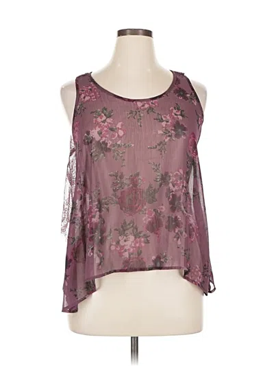 Pre-owned Mudd Sleeveless Blouse In Purple