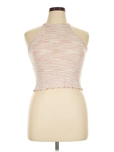 Pre-owned Mudd Sleeveless Top Pink Halter Neckline Tops