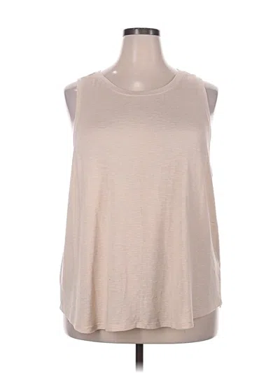 Pre-owned Mudd Sleeveless T-shirt In Tan