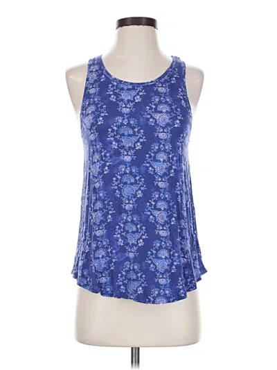 Pre-owned Mudd Tank Top Blue Halter Neckline Tops