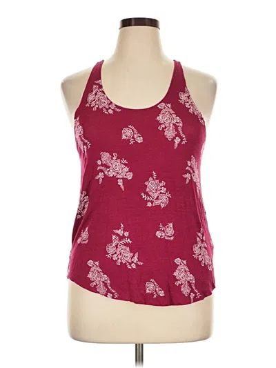Pre-owned Mudd Tank Top Burgundy Halter Neckline Tops
