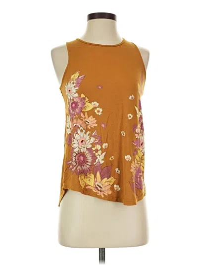 Pre-owned Mudd Tank Top Gold Halter Neckline Tops