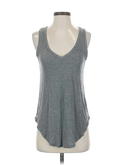 Pre-owned Mudd Tank Top Gray Plunge Neckline Tops