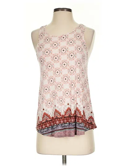 Pre-owned Mudd Tank Top Ivory Halter Neckline Tops