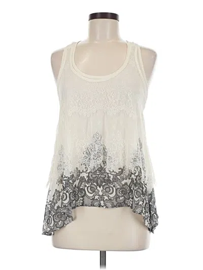 Pre-owned Mudd Tank Top Ivory Halter Neckline Tops