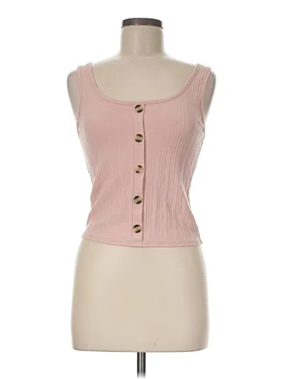 Pre-owned Mudd Tank Top Pink Sweetheart Neckline Tops
