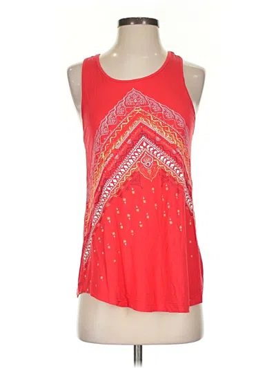 Pre-owned Mudd Tank Top Red Halter Neckline Tops