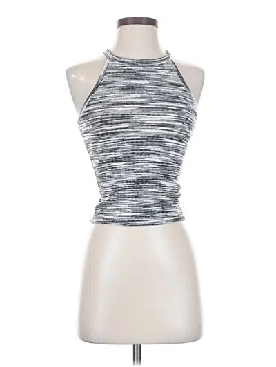 Pre-owned Mudd Tank Top Silver Halter Neckline Tops