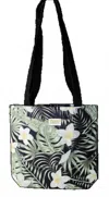 Muddy Carrots Women's Garden Tote Bag In White Jungle