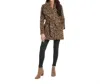 Mudpie Albany Leopard Coat In Tan In Multi