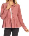 Mudpie Banks Corduroy Jacket In Mauve In Multi