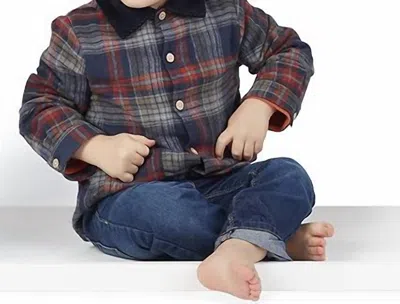 Mudpie Kids' Boy's Plaid Lined Jacket In Multi
