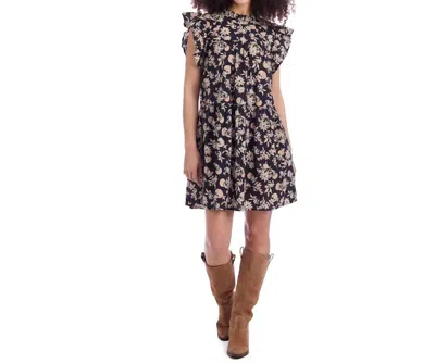 Mudpie Cannon Printed Dress In Black In Multi
