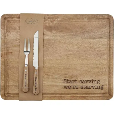Mudpie Carving Board Set In Brown