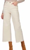 Mudpie Crawford Wide Leg Jeans In Beige In White