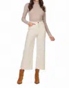 Mudpie Crawford Wide Leg Jeans In Beige In White