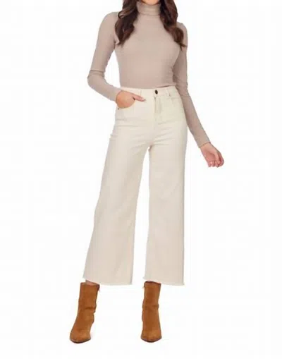 MUDPIE CRAWFORD WIDE LEG JEANS IN BEIGE