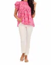 Mudpie Dolly Flutter Top In Pink In Pink