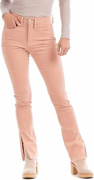 Mudpie Felix Corduroy Jeans In Blush In Gold