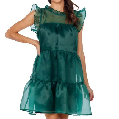 MUDPIE JANE HOLIDAY DRESS IN GREEN