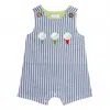 Mudpie Kid's Golf Jon Jon Romper In Blue In Multi