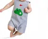 Mudpie Kid's Golf Jon Jon Romper In Blue In Blue