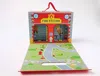 Mudpie Kid's Wood Firehouse Story Box In Multicolor