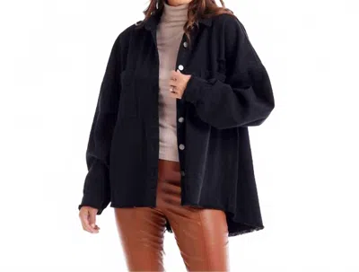 Mudpie Kirby Swing Shacket In Black