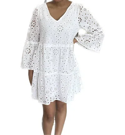 Mudpie Meredith Eyelet Dress In White