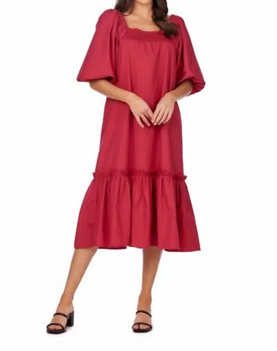Mudpie Monet Midi Dress In Pink