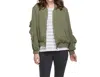 Mudpie Nolan Bomber Jacket In Olive In Multi