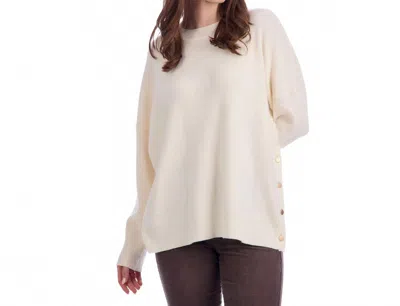 Mudpie Noralee Button Sweater In Cream In White