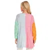 Mudpie Parker Pastel Colorblock Cardigan In Multi In Multi