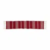 Mudpie Ponchaa Table Runner In Red Stripe