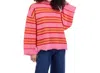 Mudpie Quinnie Turtleneck Sweater In Pink In Pink