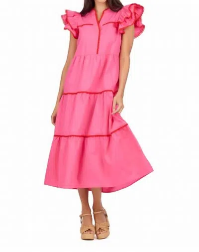 Mudpie Ric Rac Dress In Pink