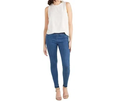 Mudpie Sarah Denim Legging In Medium Wash In Blue