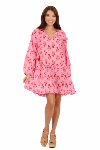 Mudpie Shawna Tunic Dress In Pink