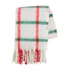 Mudpie Throw Blanket In White