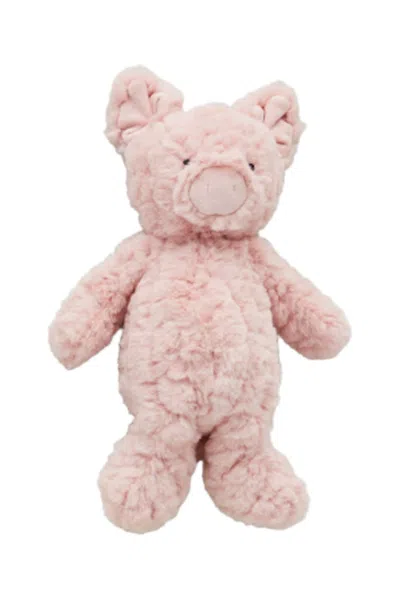 Mudpie Toys Marsie Farm Plush Rattle In Pink