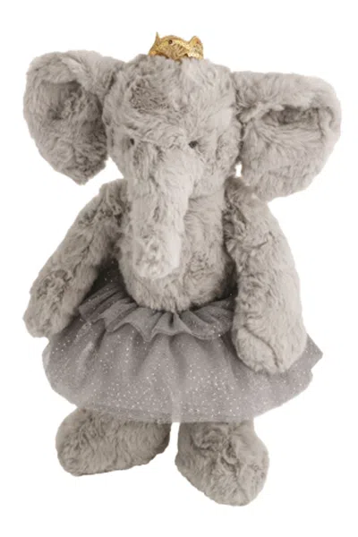 Mudpie Toys Penelope The Elephant Ballerina Bestie In Gray