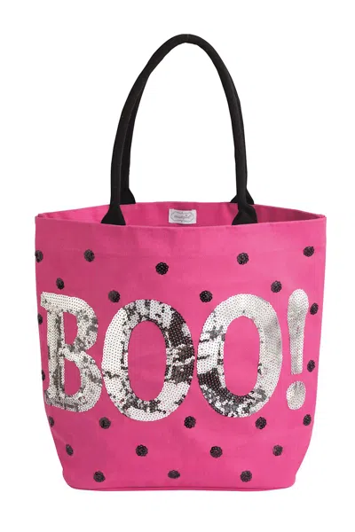 Mudpie Toys Pink Halloween Sparkle Tote