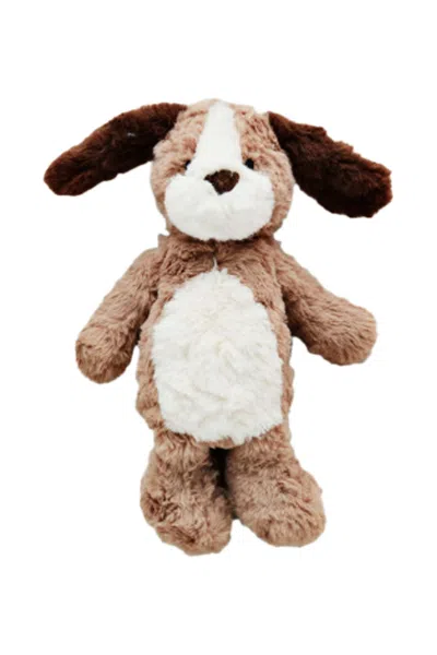 Mudpie Toys Teddy Dog Plush In Brown