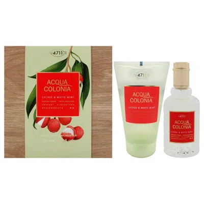 Muelhens 4711 Acqua Colonia Lychee & White Mint Gift Set For Unisex - 2 Piece In Multi