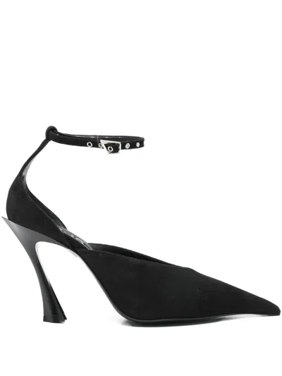 Mugler 100 Leather Pu In Black