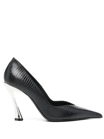 Mugler 100mm Fang Pumps In Black